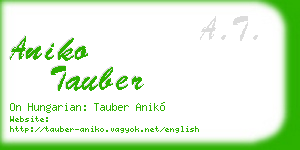 aniko tauber business card